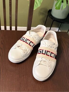 Gucci Ace Stripe Sneakers Size UK 12 / US 13